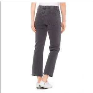 Lucky Brand Ava Mid Rise Crop Mini Boot Women's Jeans Size 4/27 Phantom Wash